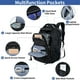 thumbnail image 5 of Mochila de viaje para portátil VANKEAN de 17,3", resistente al agua, negra, 5 of 8