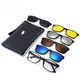 thumbnail image 1 of Un par de gafas combinadas con cinco pares de gafas de sol polarizadas pueden combinarse con las gafas de sol magnéticas retro TR90 para miopía., 1 of 5