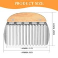 thumbnail image 3 of Vestitly Crinkle Cutter Veggies Stainless Potato Carrot Chip Vegetable Crinkle Wavy Chopper Cutter French Fry Slicer,Beige,6.22*4.72 inch, 3 of 7