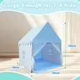 thumbnail image 2 of XJD Kids Castle Fairy Play Tents with Mat, Blue, 2 of 8