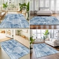 thumbnail image 4 of 5'x7' Area Rugs, Blue Coastal Indoor Outdoor Area Rug for Living Room Bedroom, Nautical Coral Starfish Shell Seahorse Ocean Washable Bathroom Rugs Kitchen Floor Carpet Mats Home Decor Aesthetic, 4 of 8