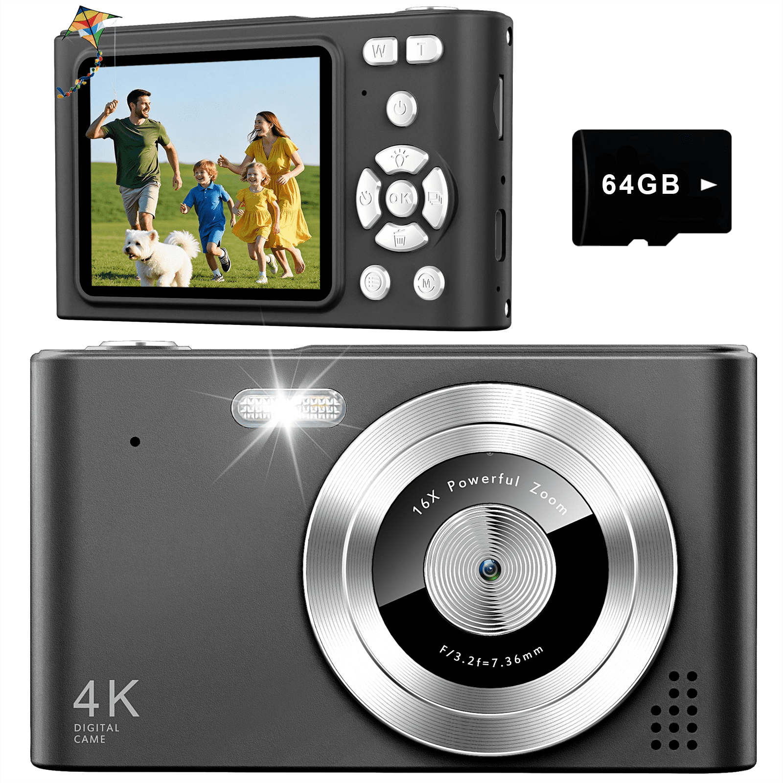 Sony Cyber-Shot DSC-W810 20.1 MP with 6X Zoom, 32GB Card, Grip