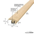 thumbnail image 2 of M-D Building Products 48905 72 In. Unfinished Hardwood Trans Tile/Laminate w/ Anchors & Screws, 2 of 5