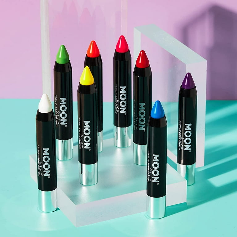 Moon Glow Intense Neon UV Body Crayons Single, 3.5g Costume Make Up Moon Glow Intense Neon UV Body Crayons Single, 3.5g Costume Make Up