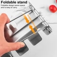 thumbnail image 4 of YAOMOBB Chicken Wing Grilling Rack Stainless Steel Chicken Leg Rack with Drip Pan 12 Slot Drumstick Burning Stand BBQ Kitchen Tool Rust Proof, 4 of 6