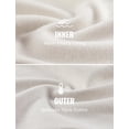 thumbnail image 3 of Buzo CRZ YOGA con media cremallera y cuello simulado blanco leche M, 3 of 5