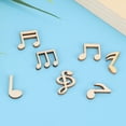 thumbnail image 1 of 100 Piezas De Clip Decorativo Mixto De Notas Musicales De Madera Para Manualidades, Notas De Madera Para Coser, Hacer Tarjetas, Cortar Papel Y Más, 1 of 7
