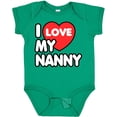 thumbnail image 3 of Inktastic I Love My Nanny Boys or Girls Baby Bodysuit, 3 of 5