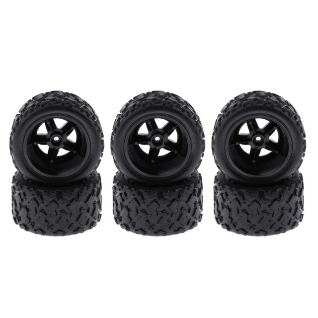 de 6 neumáticos de repuesto para neumáticos de goma de coche 1:18 RC para 4WD18301 18302 18311 perfke Neumáticos RC