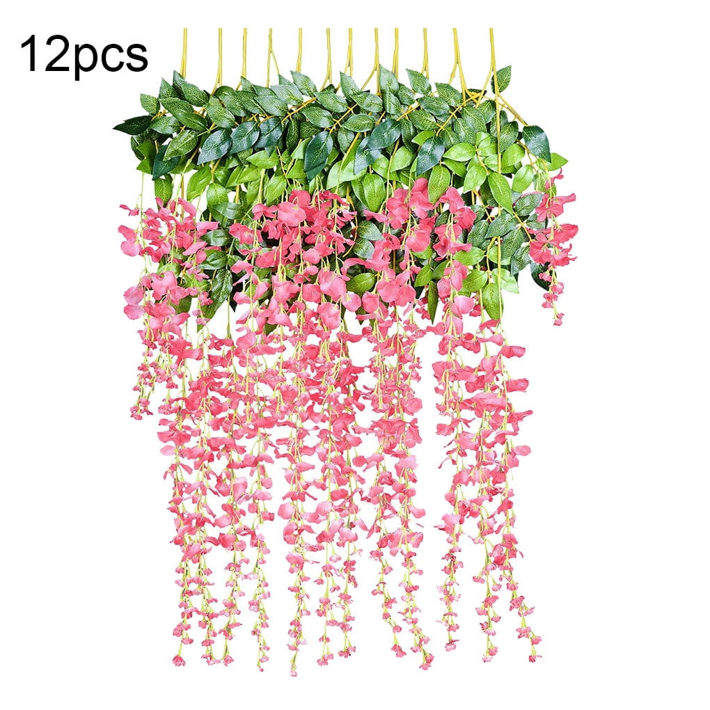 1111Fourone Artificial Flower Garland Ceiling Wall Hanging Simulation Greenery Home Wedding