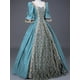 thumbnail image 3 of Vestido medieval del siglo XVIII para mujer, cintura alta, media manga, vestidos de baile, princesa, encaje, patchwork, vestido de satén, disfraz de reina renacentista, 3 of 5