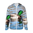 thumbnail image 2 of Lsque Mallard Duck Swimming In A River UPF 50+ Lightweight Sun Protection Men's Women's Long Sleeve Shirt, Hoodie Performance -Small, 2 of 9