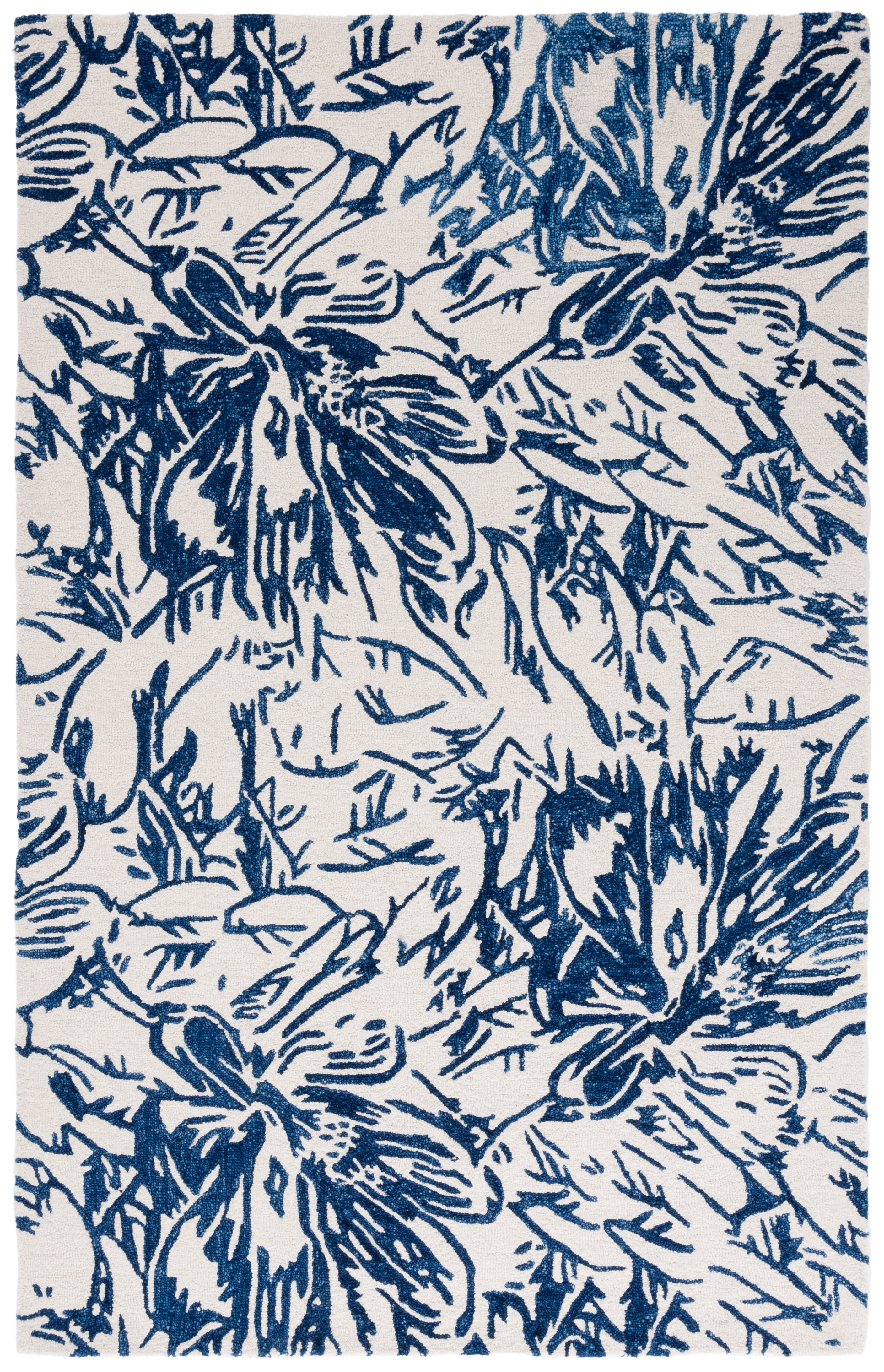 Safavieh Jardin Lalia Floral Area Rug, Ivory/Blue, 4' x 6'