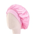 thumbnail image 6 of UPKOCH 3pcs Satin Bonnet Comfortable Breathable Wide Brim Elastic for Kids Children (White Pink Wine Red), 6 of 8