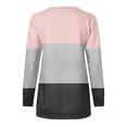 thumbnail image 5 of BLVB Women's Casual Color Block Sweatshirts Long Sleeve Half Zipper Loose Lightweight Pullover Tops Fall Clothes, 5 of 5