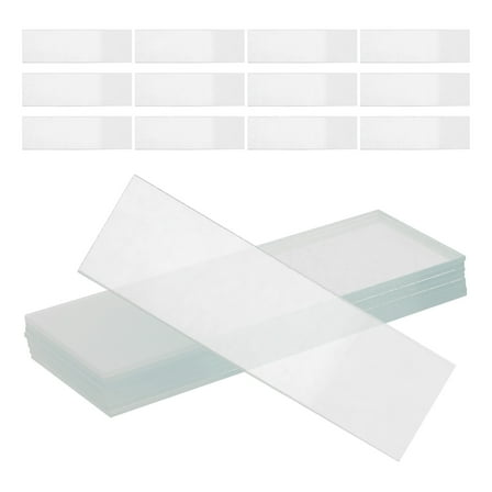 Worgeous  50 Pcs Glass Slides for Microscope Frosted Pre-cleaned Transparent