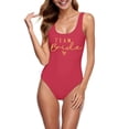 thumbnail image 2 of MKLEKYY Trajes De Baño Mujer Short Women Fashion Letter Print Piece Swimsuit Sexy Bikini Swimwear Bathing Sleeveless Backless Swimsuit 2105, 2 of 4