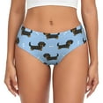 thumbnail image 1 of Fotbe Dachshund Dog Calzones Estampados para Mujer – Ropa Interior de Algodón, Cómoda, Suave y Elástica-Medium, 1 of 6