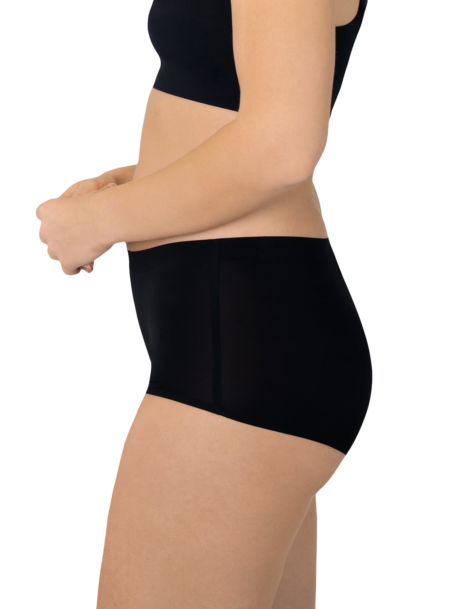 No Boundaries Boyshort Super Absorbency Period Underwear, 2-Pack, Women’s Sizes XS-XXL