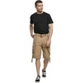 thumbnail image 3 of BRANDIT INDIVIDUAL WEAR Adult Male Relaxed Cargo Shorts, Color: Beige, Size: L (2001-20003-L), 3 of 6