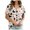 D3-White, variant on CAUYDY Women Fall Halloween Doodles V Neck Shirt Lady Casual Tee Funny Spooky Season Family Holiday Party Celebration Short Sleeve Tee Pumpkin Top White Sizes M