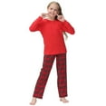 thumbnail image 2 of KAWELL Ensemble de Pyjamas Unisexes Garçons Filles Haut à Manches Longues et Pantalon 2 Pcs Pyjamas 5-14 Ans, 2 of 6
