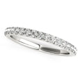 thumbnail image 1 of 14k White Gold Pave Set Diamond Wedding Ring (1/4 cttw) Size 6, 1 of 2