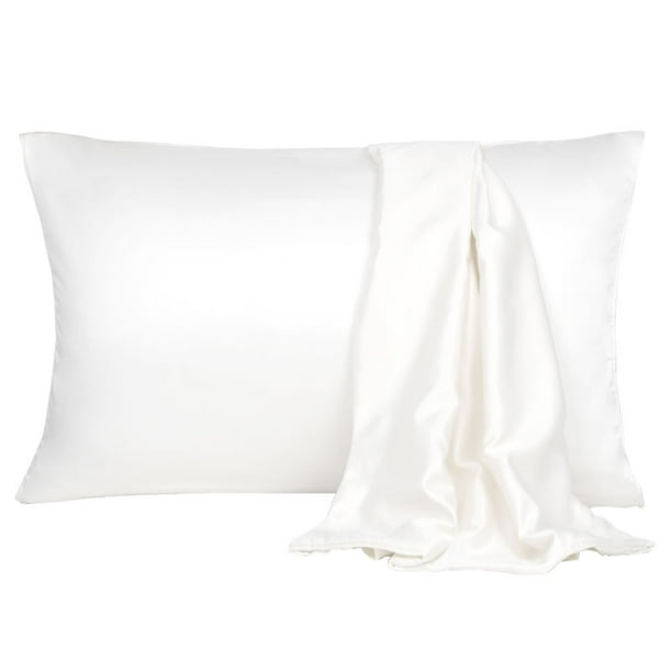 Juego de 2 Fundas de Almohada uxcell Satén con Cierre de sobre Sedosa de Lujo 51x66cm