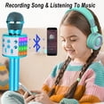 thumbnail image 3 of Toys for 3-16 Years Old Girls Gifts,Karaoke Microphone for Kids Age 4-12,Christmas Stocking Stuffers Birthday Gifts for 5 6 7 8 9 10 Years Teens Girl Boys(Blue), 3 of 6