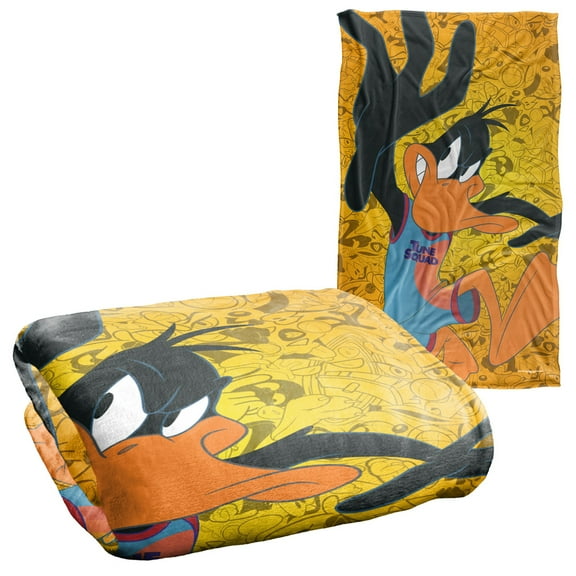 Space Jam: A New Legacy Daffy Jumping Officially Licensed Silky Touch Super Soft Throw Blanket 36" x 58"