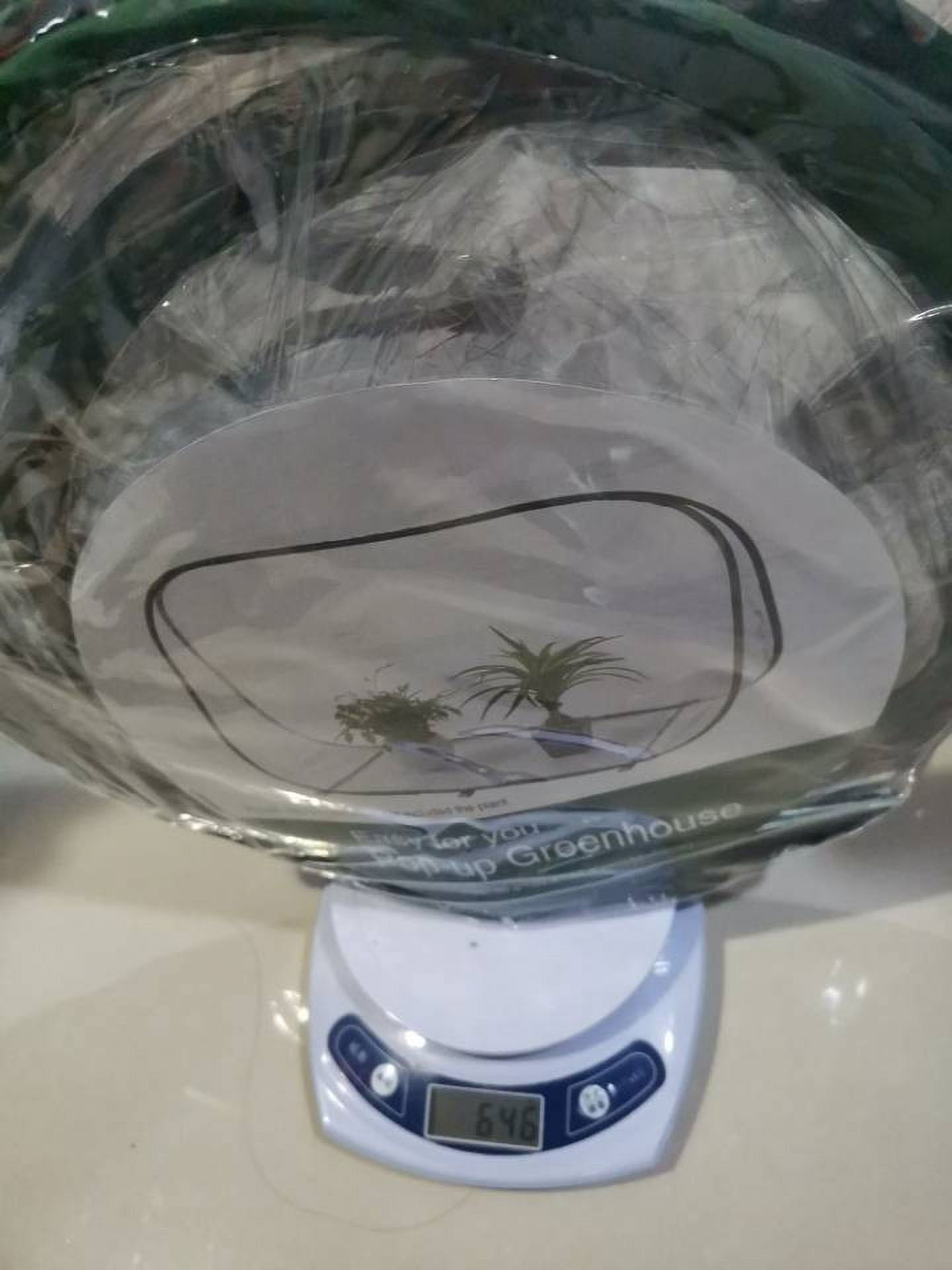 Pop-Up Mini Greenhouse, Plant Overwintering Protection Tent, Transparent PVC Cover, Zipper Ventilation Windows, Foldable Design for Indoor Outdoor Plants