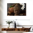 thumbnail image 3 of Elephant Stock Buddha Head Sculpture Wall Art - Horizontal Canvas Wall Art - Living Room Wall Decor - Religion And Spirituality Canvas - Gray And Brown Decor - 36" x 24", 3 of 8