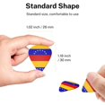 thumbnail image 4 of 6 Pack Venezuela Flag Guitar Picks In Leather Picks Holder For Bass Electric Acoustic Guitars, 4 of 7