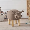 thumbnail image 2 of Resenkos Enchanting Deer Ottoman, Soft Cotton Construction, Durable Kids' Seat, Imagination-Boosting, 24.5x13.5x15.5", 2 of 11