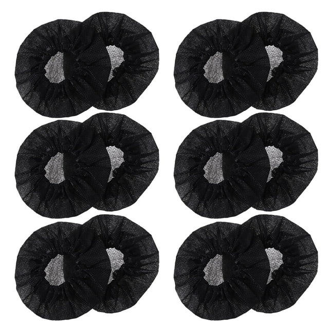 66pcs Disposable Microphone Cover Set Replacement Microphone Case Removal Non-woven Fabric Cover for Karaoke School (Black)