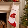 thumbnail image 4 of Christmas Stockings, Classic Holiday Xmas Stocking with Hanging Loop, Gift Bag for Fireplace Mantel, Tree and Family Holiday Decor, 4 of 8
