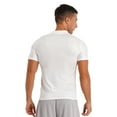 thumbnail image 2 of Ocealan Men Short Sleeve Mock Neck T-Shirt Thermal Underwear Casual Slim Tops Pullovers Undershirt White XL, 2 of 7