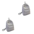 thumbnail image 4 of relayinert Cloth Lightweight And Practical Shoulder Bag For Everyday Practical Gifts Spacious School Backpack LightGray 2Set, 4 of 6