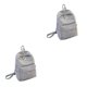 thumbnail image 1 of Qarigey De Mujer De Moda Para La Escuela O De Viaje Escolar Espaciosa Y Cómoda Bolsas De Viaje Gris Claro Gris claro 2Conjunto, 1 of 6