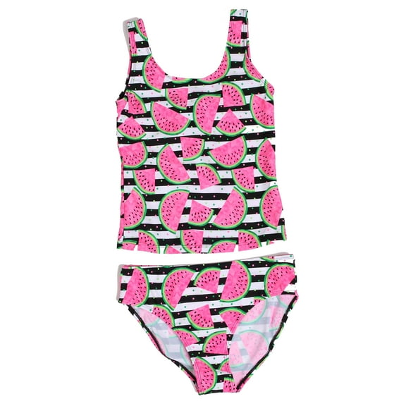 Just Love Girls Two Piece Bathing Suits Swimwear for Girl 86693-10414-6X (Striped Watermelon, 4)