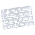 thumbnail image 1 of jifeng 8 Journal Drawing Template Stencils Set Scrapbooking DIY Card Boat, 1 of 9