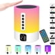 thumbnail image 1 of Máquina de sonido con altavoz Bluetooth con luz nocturna, reloj despertador Bluetooth para niños, lámpara de noche táctil que cambia de color regulable, máquina portátil de ruido blanco, reg, 1 of 5