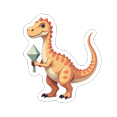 thumbnail image 4 of cartoon Dinosaur Stickers, Waterproof Dinosaur Sticker for Water Bottle Laptop Phone Cases Planner Skateboard Luggage Helmet Party Favor Decor, Ideal for Adults Teens Teacher Rewards, 4 of 9