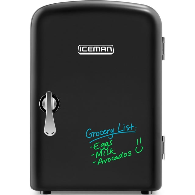 Chefman - Mini Tableau Effaceur Portable pour Réfrigérateur Personnel, Refroidit et Chauffe, Capacité de 4 L, Refroidit 6 Canettes de 12 Oz, 100 % Sans Fréon et Écoresponsable, Inclut des Prises pour la Maison