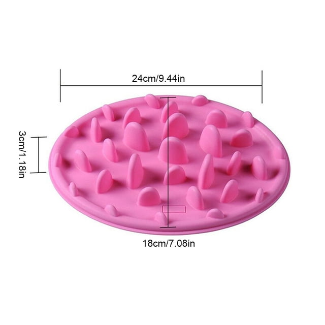 Plato de alimentación para perros y mascotas, cuenco de silicona para cachorros, plato alimentador para comer lentamente, previene la obesidad, suministros para perros