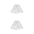 thumbnail image 1 of Cateissary Modern Lamp Shade Lampshade Fanshaped Light _24cm Cover Dust-proof 2piezas Blanco 28 cm, 1 of 1