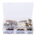 thumbnail image 4 of Herramientas de hardware, 125 piezas, tornillos para muebles, kit de tuercas de tornillo de rueda excéntrica para muebles, características líderes en su clase, 4 of 14