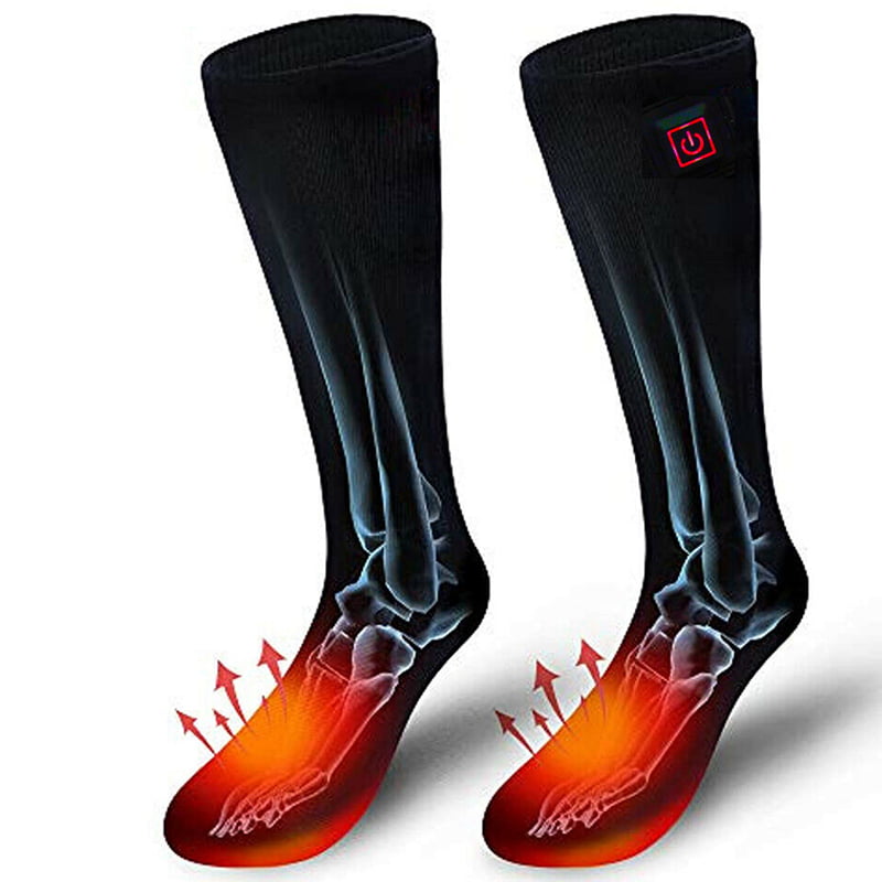 Battery Heated Hot Boot Socks Feet Foot Warmer Electric Heater Chronically Cold 