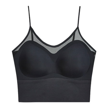 VMESZQFG Women s Wireless Bra Bras Strapless Comfortable Adjustable Bra No Underwire Seamless Bra For Women Black