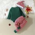 thumbnail image 4 of yocbz Boy Christmas Outit Toddler Christmas Baby Boy Girl Outfit Xmas Fall Winter Pullover Sweatshirt Warm Pant Newborn Toddler Baby Christmas Clothes Green,Size for 9-12 Months, 4 of 8